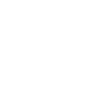 Icon of a person with a lotus flower signifying wellness 