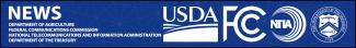 NTIA, FCC, USDA and Treasury logos